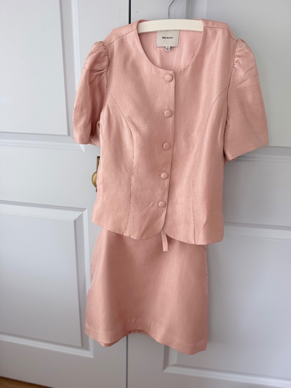 Reformation Mika Two Piece in Bubblegum
